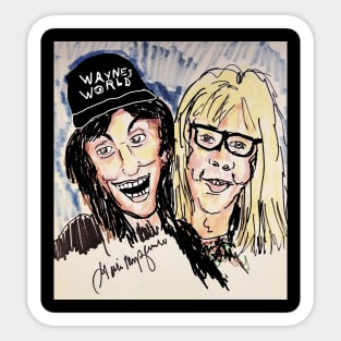 Wayne's World Mike Myers Dana Carvey Sticker